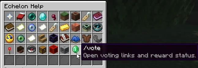 Help menu example