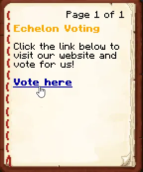 Voting menu example