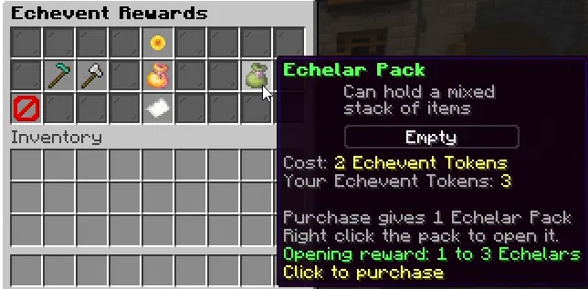 Additional Echevent Rewards toggle example