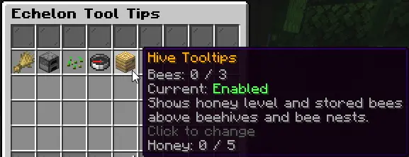 Echelon Tool Tips menu example