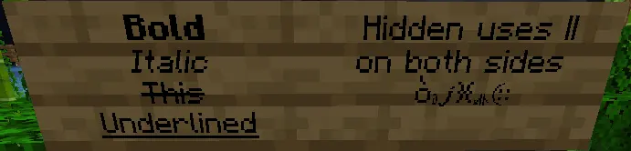 EchelonMC formatting command example