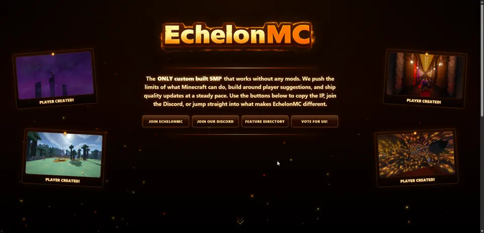 EchelonMC website revamp screenshot one